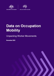 Purple cover with white text - Data on Occupation Mobility