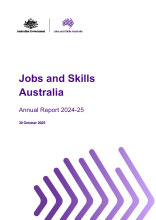 Jobs and Skills Australia Annual Report 2024-25 | Jobs and Skills Australia